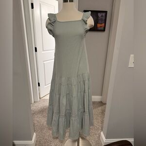 Free People Light Green Maxi Dress